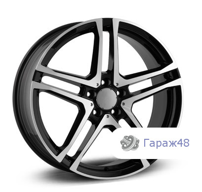 LegeArtis Concept-MB523 R21 / 10J PCD 5x112 ET 52 ЦО 66.6 Литые Черный с полированной лицевой поверхностью